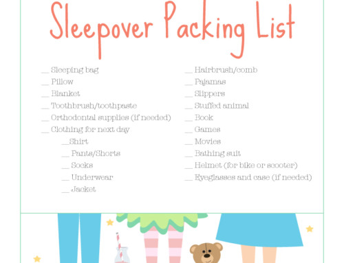 Kids Sleepover Checklist